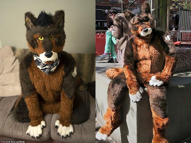 Sometimes changing it up with a furry dog cosplay