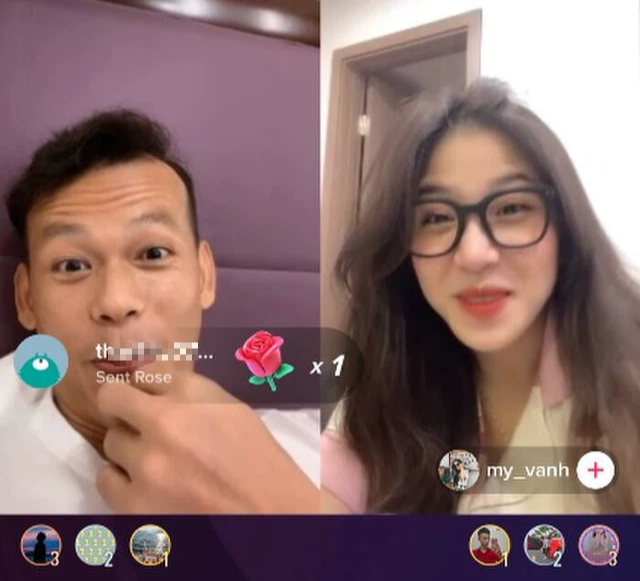 He also collaborates with many hot girls during his broadcasts.