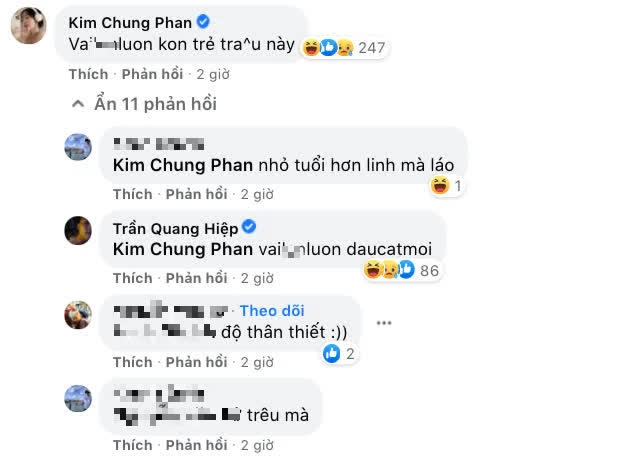 Comment by Kim Chung Phan and reminder from fans.
