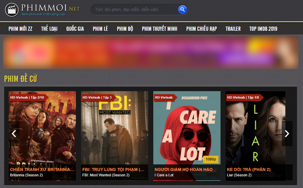 Phimmoi - a legendary site among pirated film websites