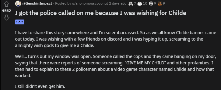 This player being reported for shouting while gacha has received a lot of attention from the community