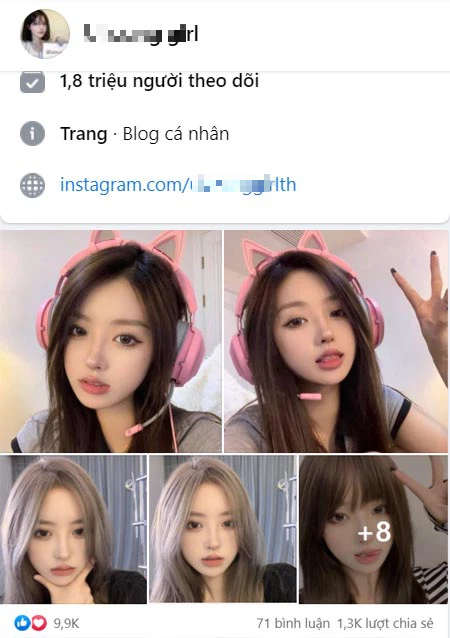 Image of the female gamer attracting attention.