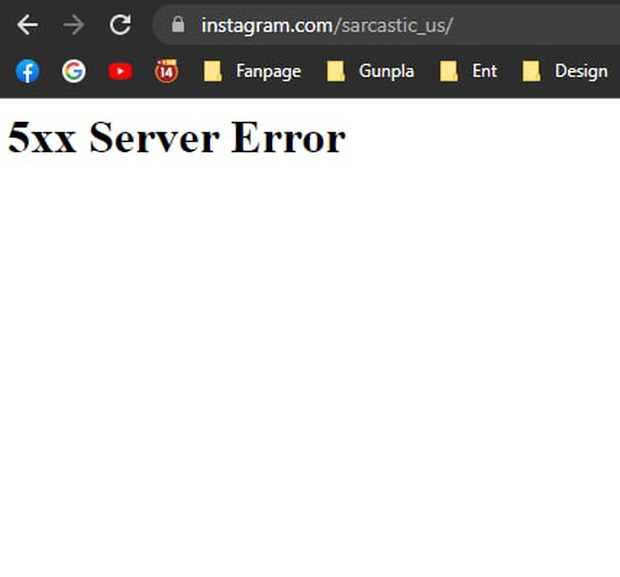 Instagram web version inaccessible