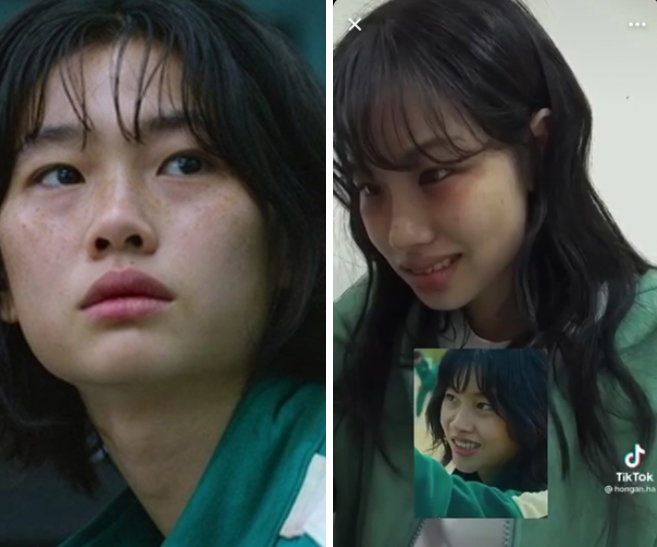 Hồng Ân (on the right) is rated as extremely similar to the original