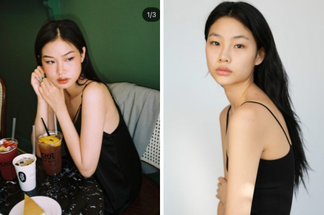 Even the real-life photos of the pair are similar
