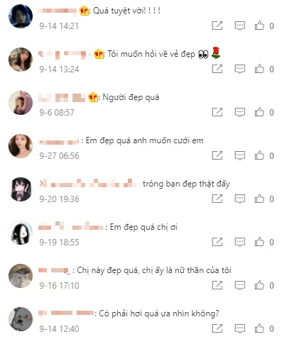 Many sweet comments about Kkyuuu's beauty.