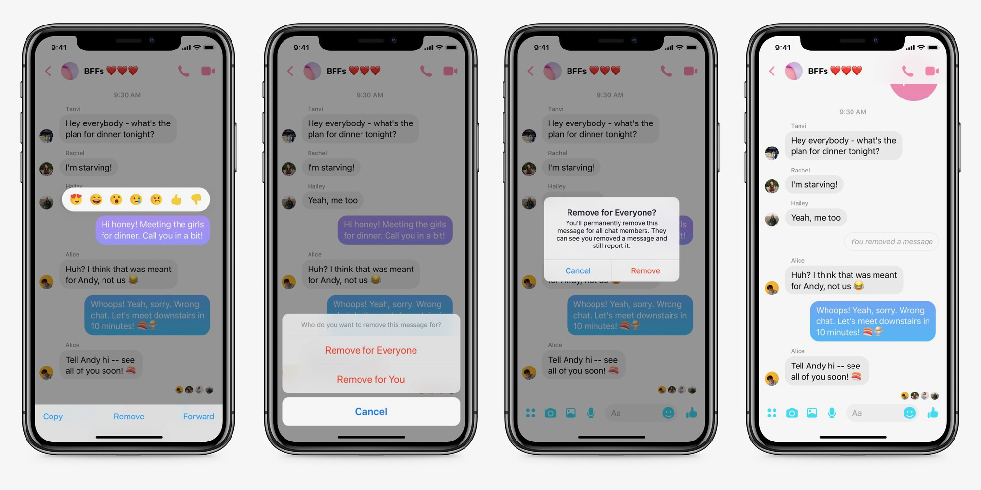 Message retrieval feature on Messenger