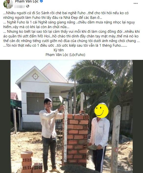 Lộc Fuho's recent heartfelt status update