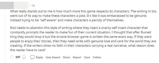 A harsher opinion claims that Riot's scripting for VBAS is no different from a joke and the company is repeating the same with Arcane