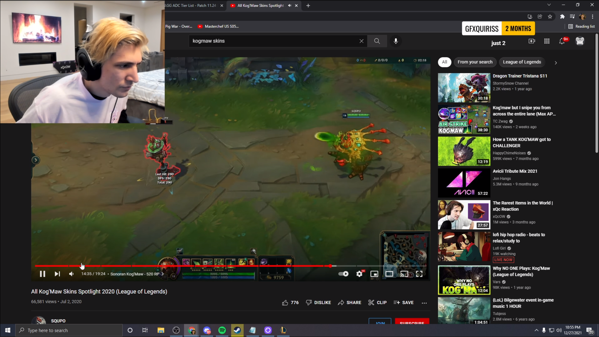 Also carefully studying champion skins