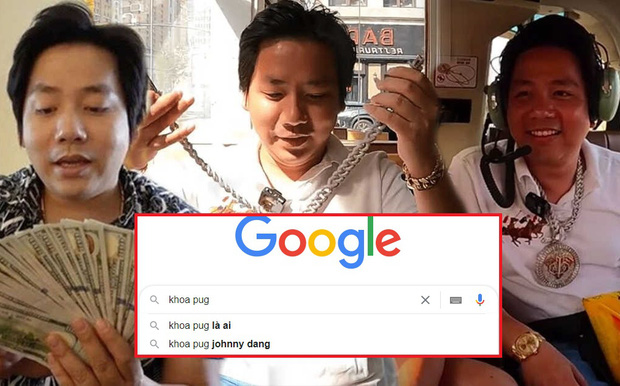 Meanwhile, the keyword Khoa Pug also reached the top of Google searches