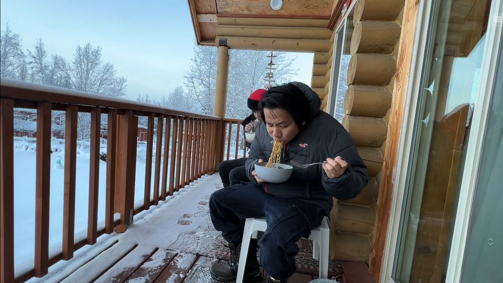 Both experience life covered in snow