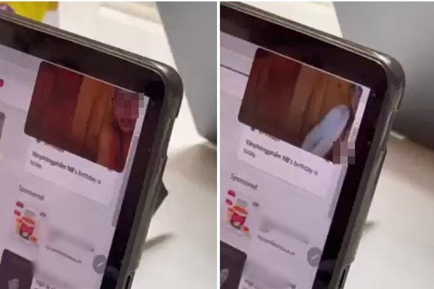 Image of the teacher not wearing clothes causing a stir on social media