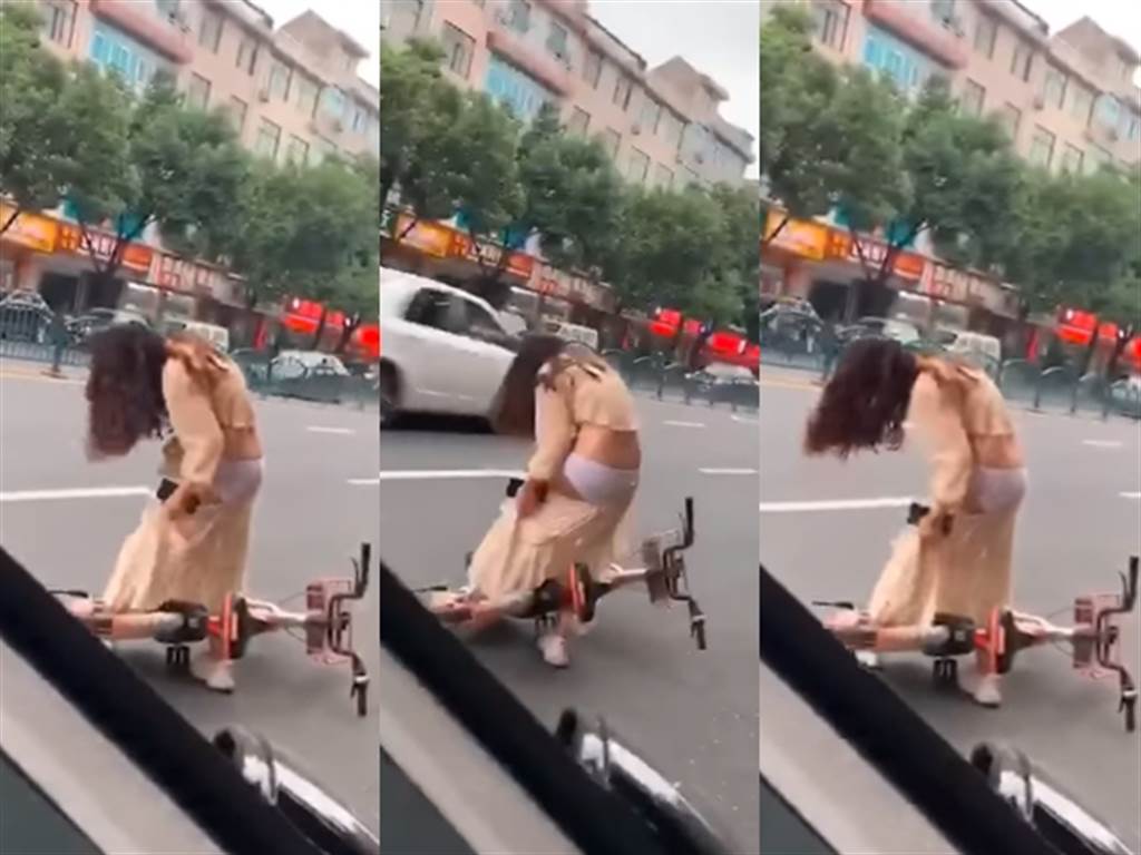 Scene cut from a clip that is causing a stir in the online community