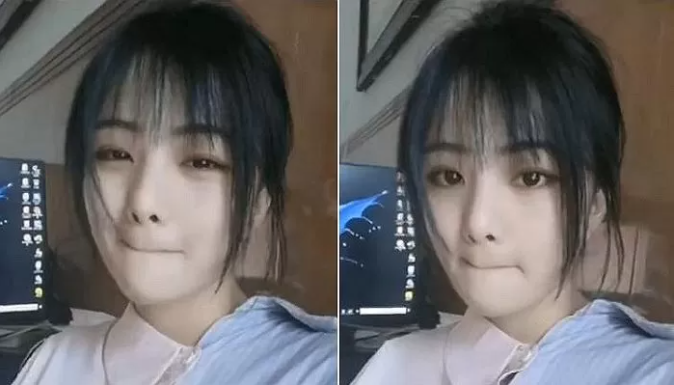 Image of the beautiful girl causing a stir on social media in recent days