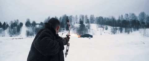 Close-up of Litvin's 'firing' action