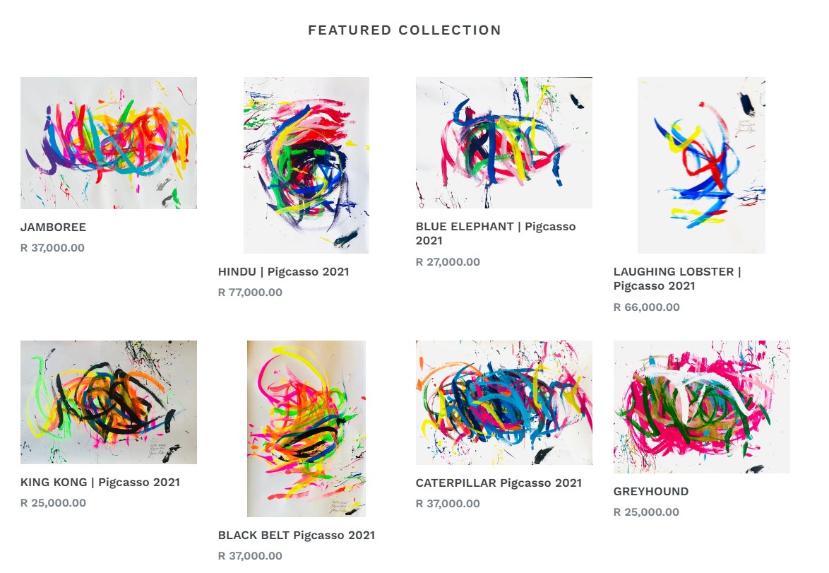 Pig Caso even organized his own exhibition