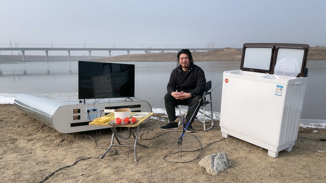 The YouTuber and his creation