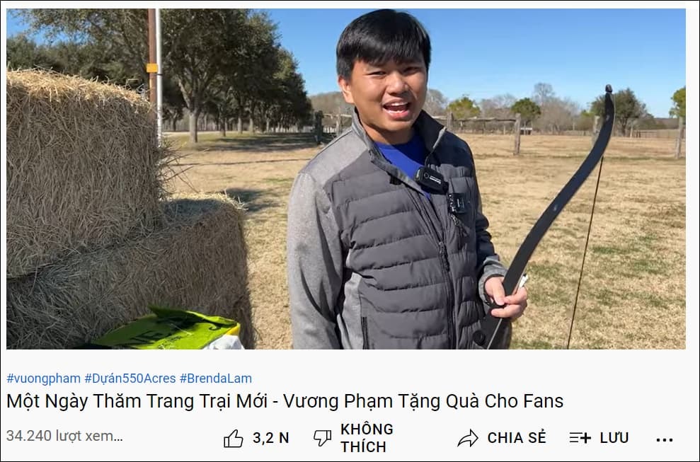 Latest image of Vuong Pham in the video posted for the first time after a month of 