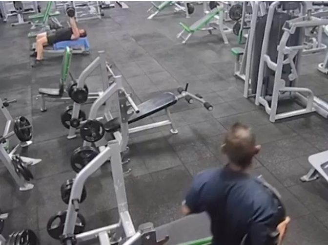 The incident took place in a gym in Australia