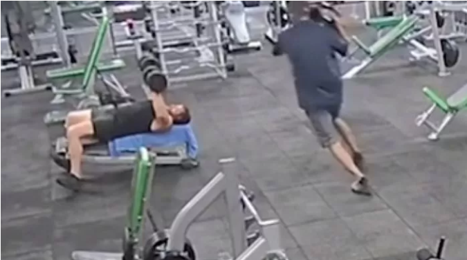 The moment of stumbling that caused the unexpected accident