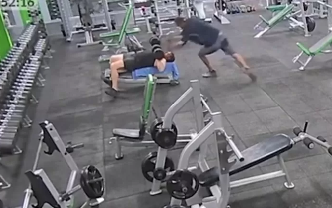 A moment just one second before the accident occurred