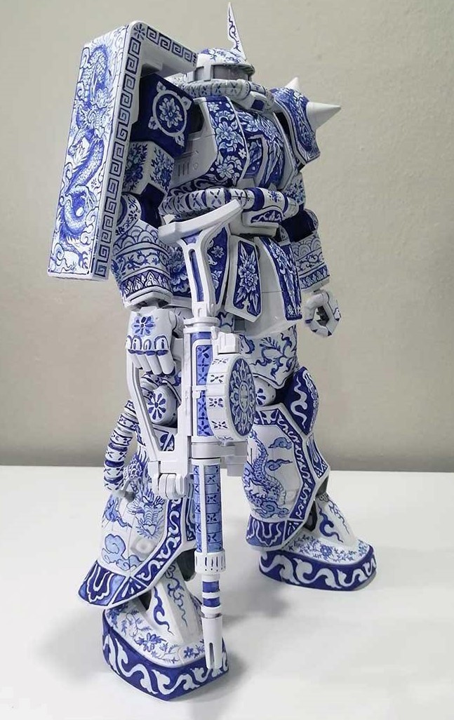 Image of the Gundam robot that has been causing a stir in the online community these days