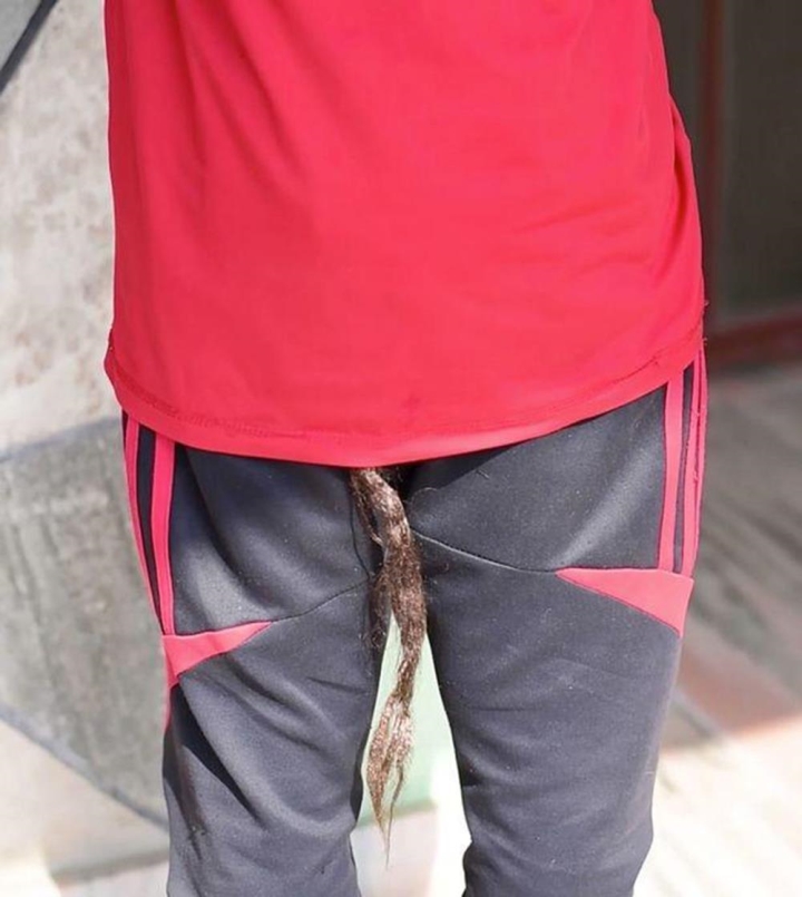 Close-up of Deshant's unique tail