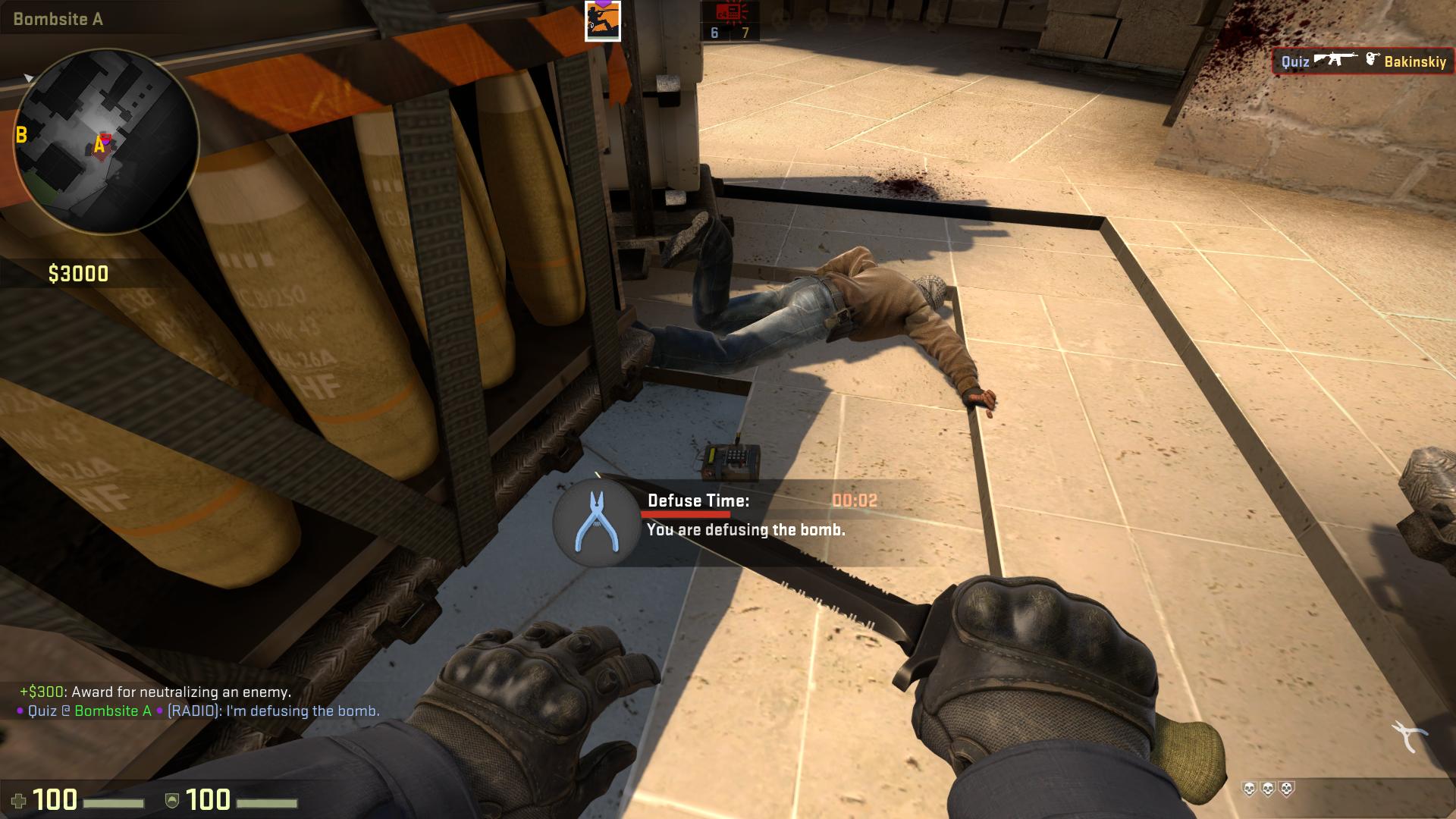 The bomb defusal kit is always a key tool for the CT side