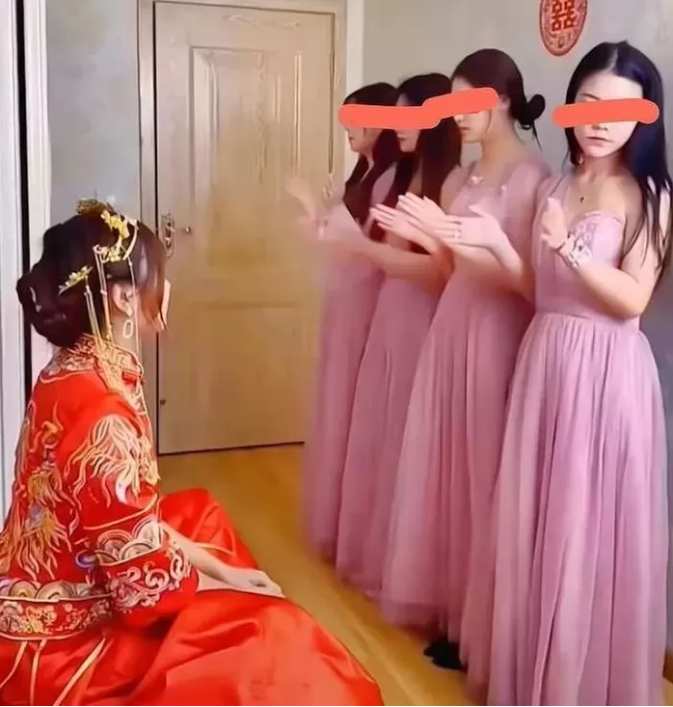 Bride Lu was initially quite shocked to learn that her fiancé had 4 ex-girlfriends, all of whom were her friends