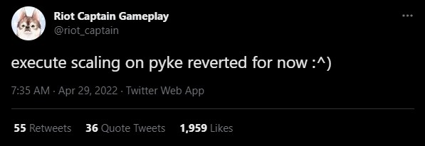 Riot Games recently had to retract the changes to Pyke after facing harsh criticism from players