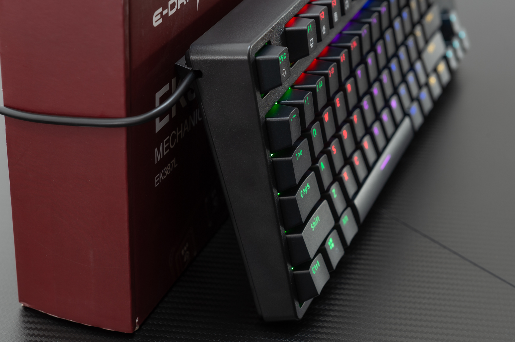 The keyboard frame is extremely thick