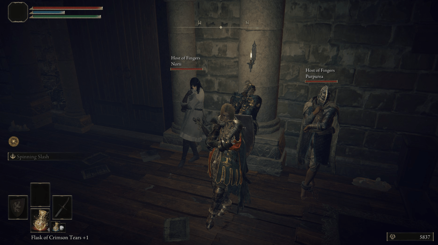 Some scenes of players co-op through Luke Yui's mod