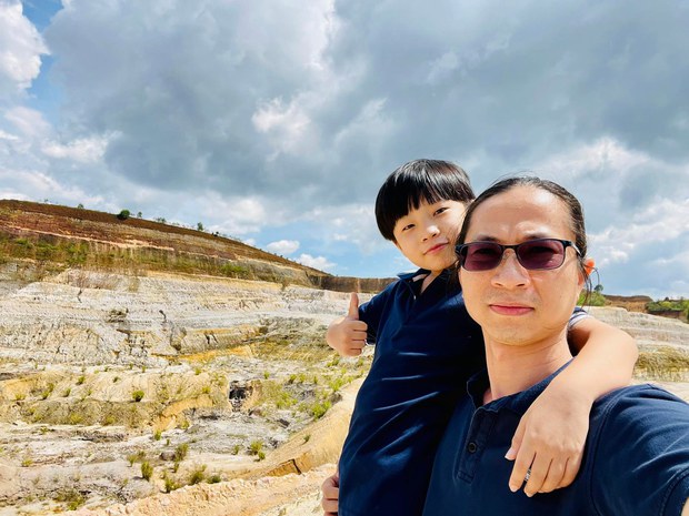 Mr. Nguyễn Bình Nam and his son Nam Long