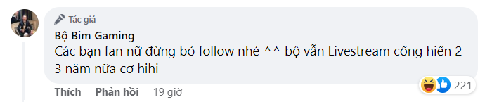 He sends a message to his female fans.