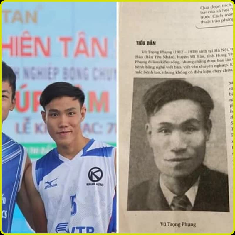 This was once a trend in Vietnam: sharing photos resembling authors in textbooks.