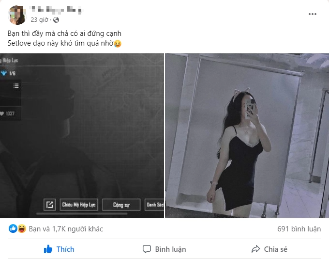 Post in the public group of a famous survival game
