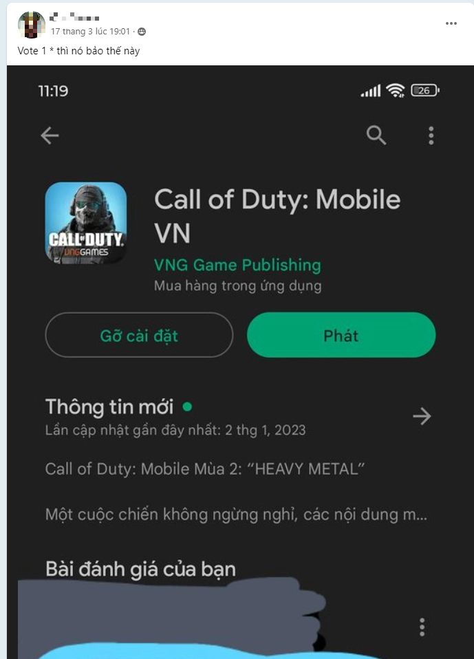 VNG’s Blockbuster Faces Challenges on Google Play, Players Should Stay Calm 3 Rating 1 star will bring very negative consequences in the future