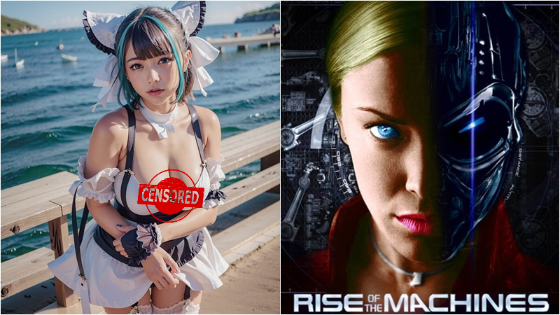 Hot girl uses AI to date 1000 guys at once, panics as artificial intelligence acts ‘out of control’ 2 Illustrative image created by AI (left) and a character from the movie Terminator 3