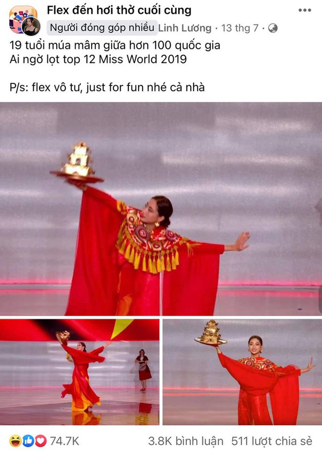 The "Flex Until the Last Breath" Group Surprises with Announcement of Suspension After Reaching 1.4 Million Members 5 Miss Lương Thùy Linh is one of the first celebrities to post in the group