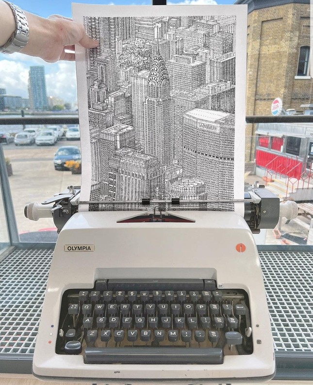 British Artist's Typewriter Paintings Take the Internet by Storm 3 b7ed44227afba8a5f1ea 2318 1693196027392 16931960274701243716524