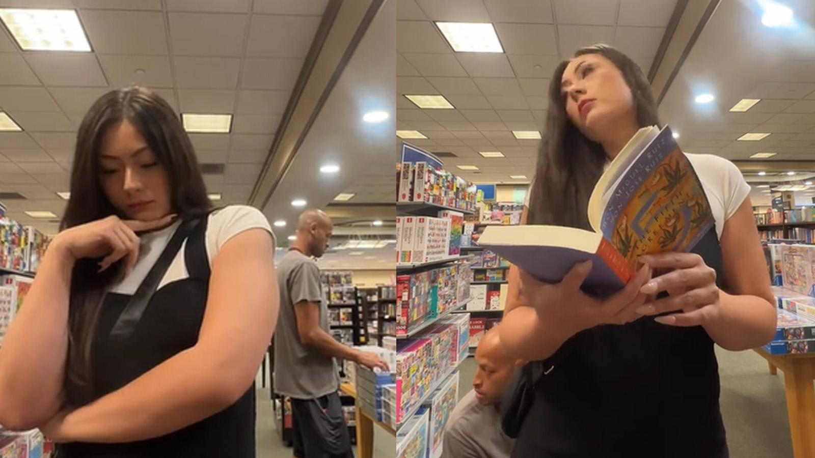 Live Streaming, Female Streamer Terrified by Stalker Behind Her, Shocking Truth Revealed 2 tiktoker catches stalker smelling women at barnes and nobel 1692253219129 1692253219272965050391 1692414800142 1692414800211607138159