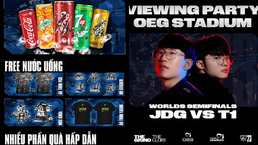Emotional Viewing Party for CKTG 2023 League of Legends at the Most Modern Esports Entertainment Complex in Vietnam 6 Attendees also have the chance to receive numerous promotional vouchers and attractive gifts like free drinks, VCS t-shirts, stickers, and keychains...