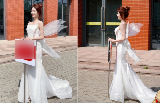 Just Holding Parade Banners, Two Female Students Spark Online Buzz with Their Stunning Looks 4 vdv xv 0956 1700277702815 17002777028891192972330