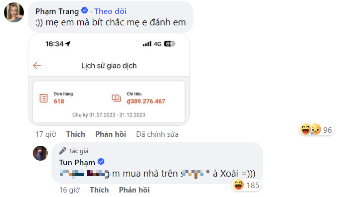 Xoài Non Reveals Huge Shopping Expenses, A Figure That Could Infuriate "Moms" 2 edit screenshot 2023 12 27 102005 1703648747259821954398
