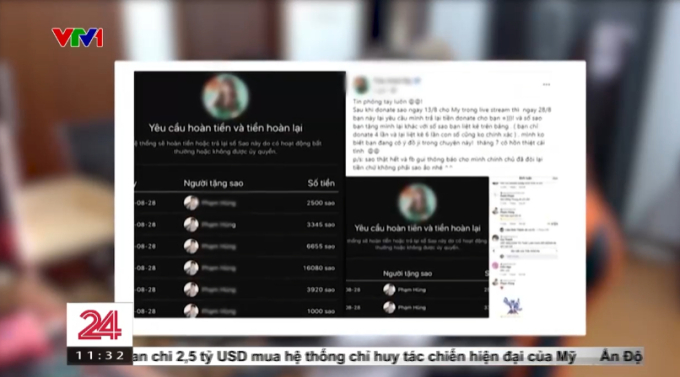 Famous Female Streamer Surprisingly Featured on VTV, What’s Happening? 5 Khởi My once publicly shared about a fan gifting her money 4 times, but after 15 days, this person requested a refund with 6 instances of support.