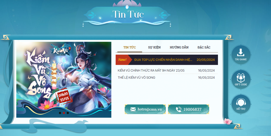Kiếm Vũ CMN Officially Launches at 9 AM on May 23rd and Things to Note 3 Click the 'Download Game' button to download the mini client on PC.