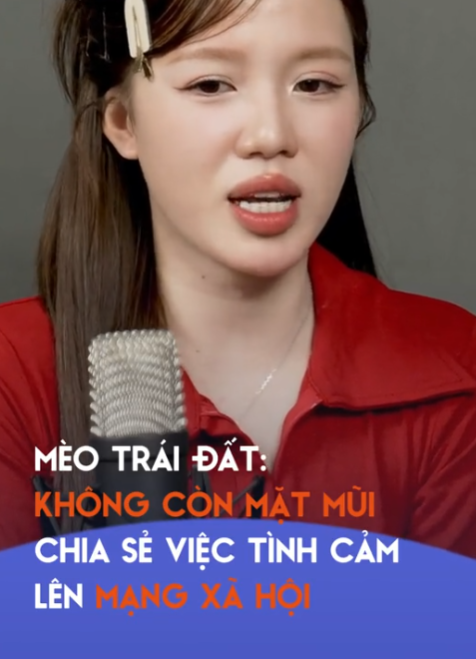 Famous streamer Mèo Sao Hỏa faces turmoil, "faceless" lamenting her love life - Image 4.