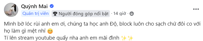 Mai Dora Takes a Stand Due to Frustration, Learning from Độ Mixi 3 screenshot 2024 10 19 105104 1729311551461907633719