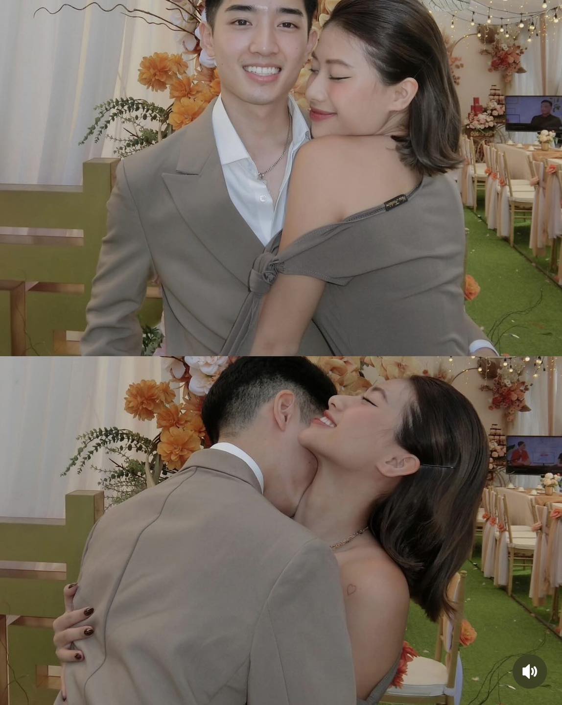 Louis Phạm Returns to Livestream After the "Backdrop" Controversy, Viewers Flood with Two Words, New Hot Girl's Attitude is Strange 3 Intimate photos with her boyfriend at a controversial wedding of Louis Phạm. Source: FBNV.
